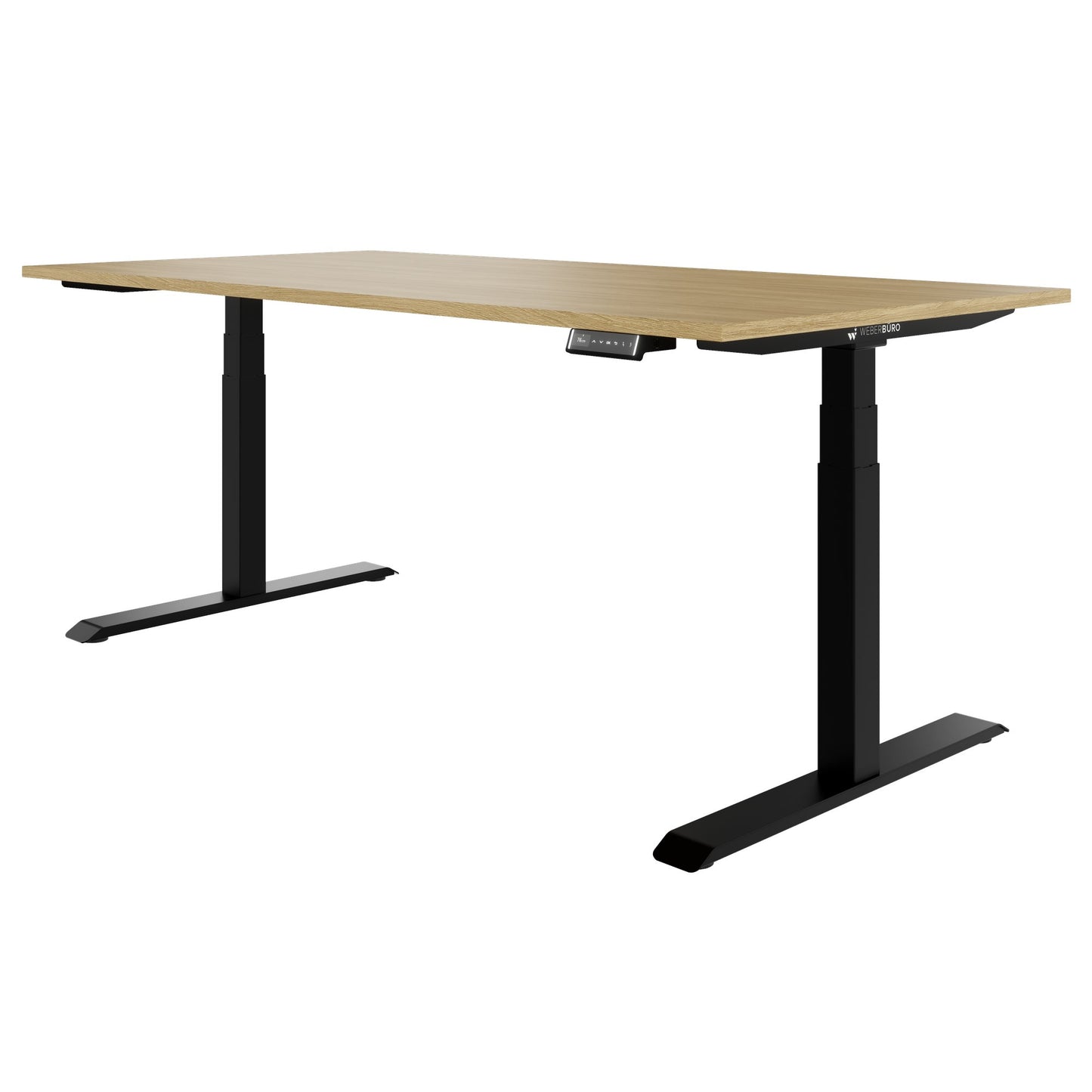 TELDRA Pro, Desk a 2 motori | 1600 - 2000 mm, regolabile in altezza elettricamente, vera quercia in legno in legno