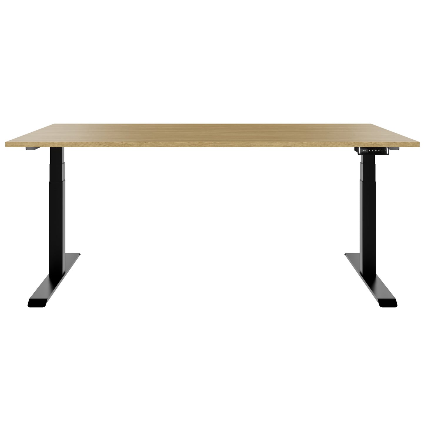 TELDRA Pro, Desk a 2 motori | 1600 - 2000 mm, regolabile in altezza elettricamente, vera quercia in legno in legno