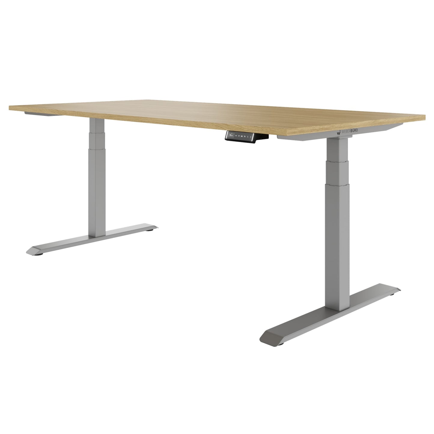 TELDRA Pro, Desk a 2 motori | 1600 - 2000 mm, regolabile in altezza elettricamente, vera quercia in legno in legno