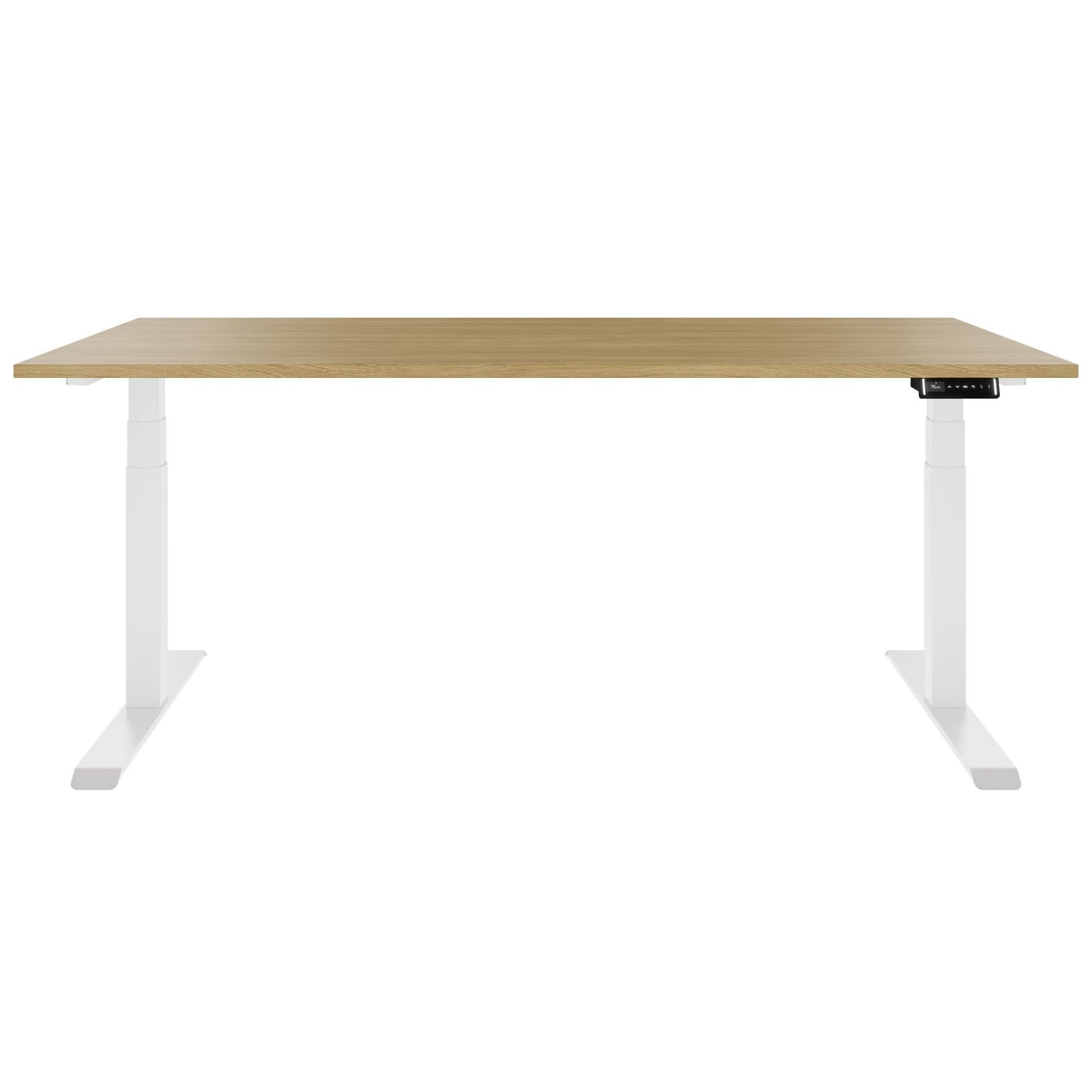 TELDRA Pro, Desk a 2 motori | 1600 - 2000 mm, regolabile in altezza elettricamente, vera quercia in legno in legno