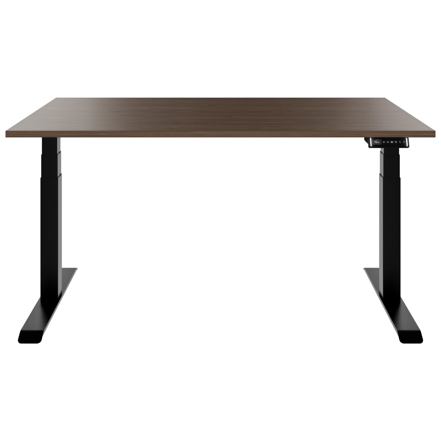 TELDRA Pro, Desk a 2 motori | 1600 - 2000 mm, regolabile in altezza elettricamente, vera fila di legno in legno