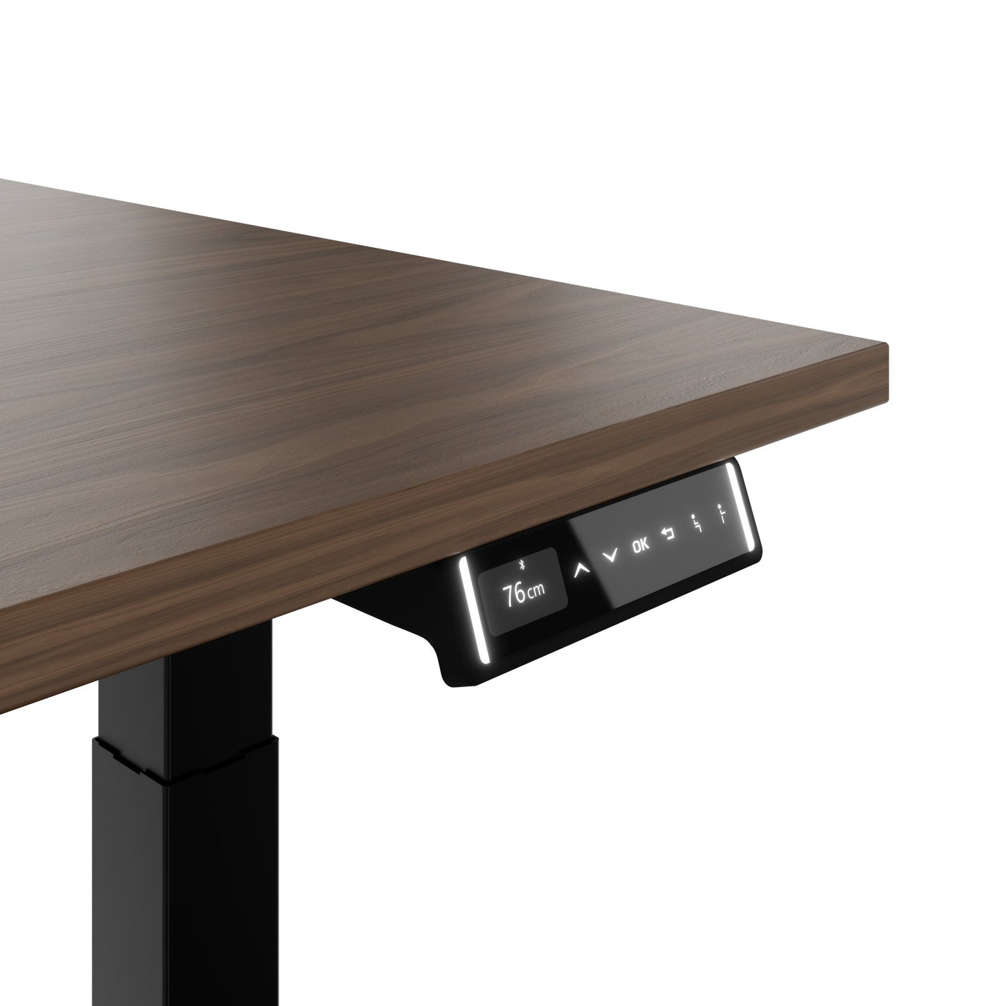 TELDRA Pro, Desk a 2 motori | 1600 - 2000 mm, regolabile in altezza elettricamente, vera fila di legno in legno