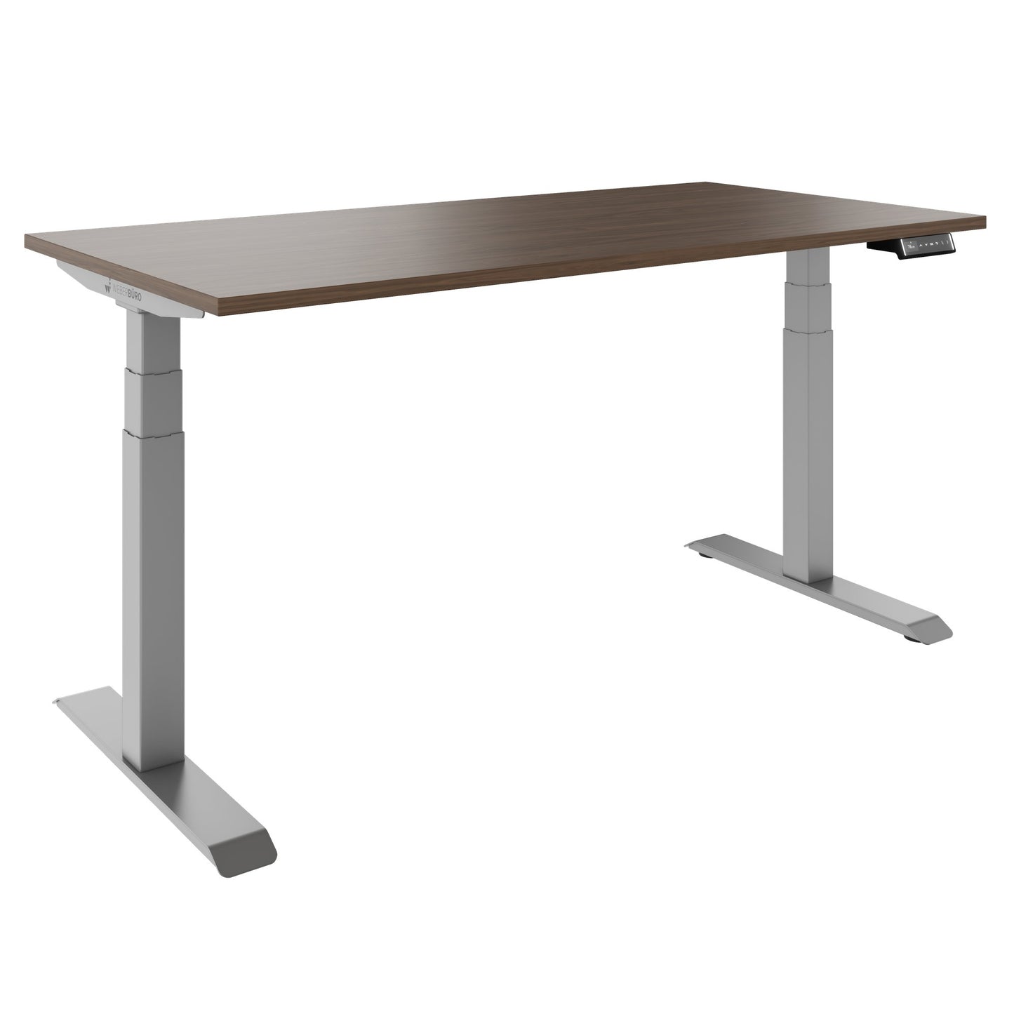 TELDRA Pro, Desk a 2 motori | 1600 - 2000 mm, regolabile in altezza elettricamente, vera fila di legno in legno