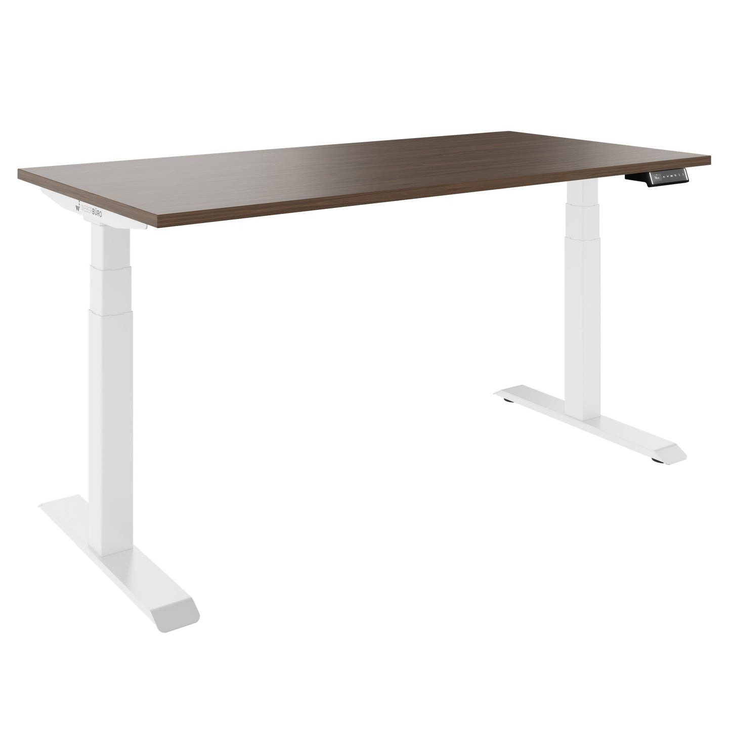 TELDRA Pro, Desk a 2 motori | 1600 - 2000 mm, regolabile in altezza elettricamente, vera fila di legno in legno