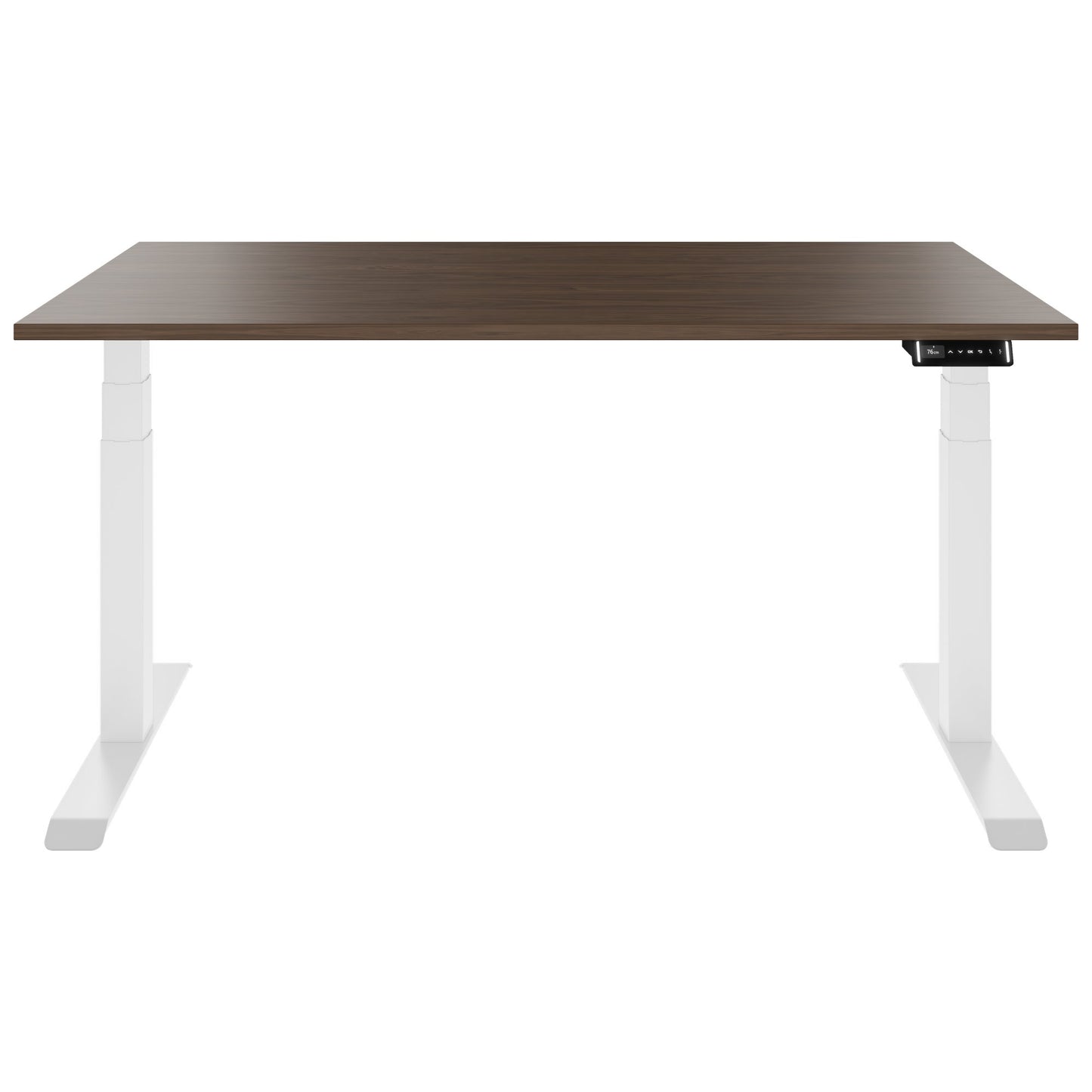 TELDRA Pro, Desk a 2 motori | 1600 - 2000 mm, regolabile in altezza elettricamente, vera fila di legno in legno