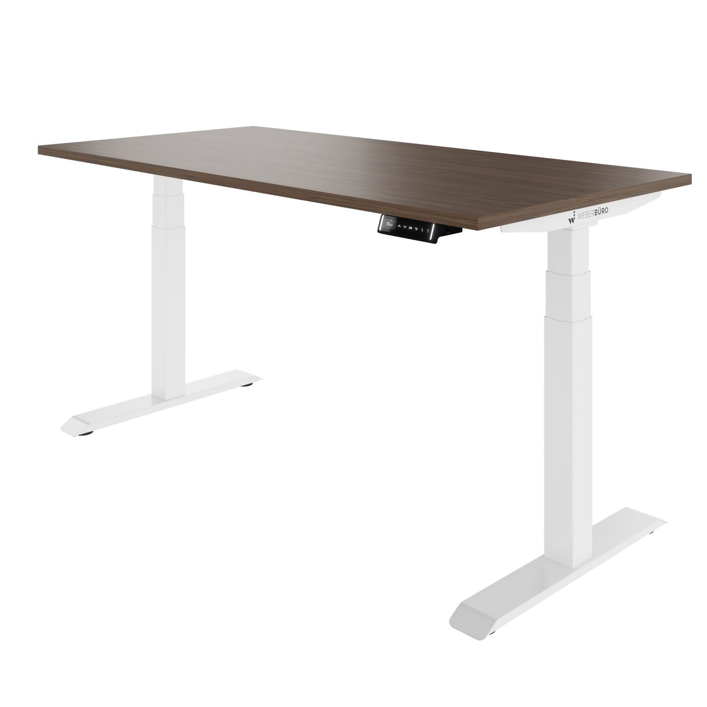 TELDRA Pro, Desk a 2 motori | 1600 - 2000 mm, regolabile in altezza elettricamente, vera fila di legno in legno