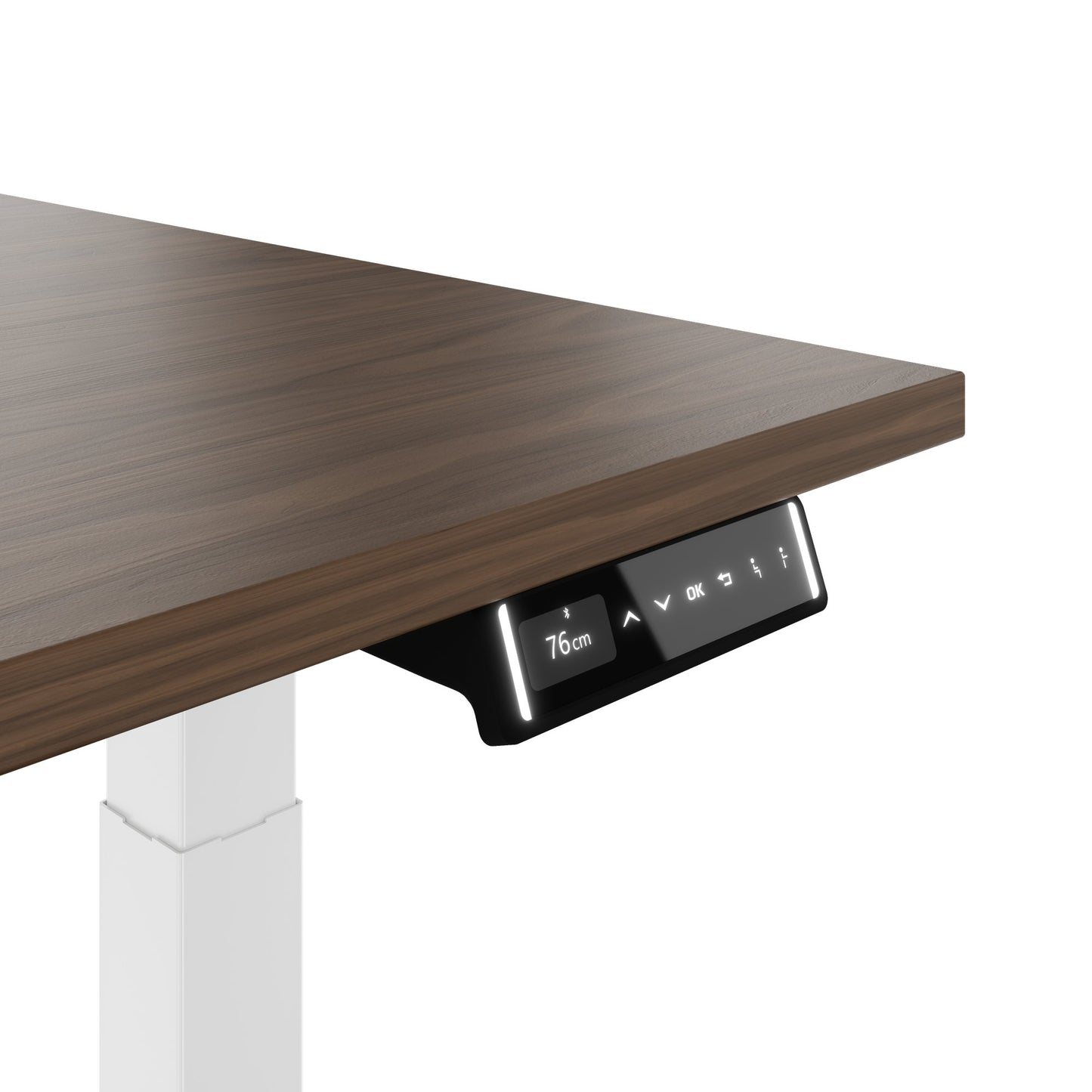 TELDRA Pro, Desk a 2 motori | 1600 - 2000 mm, regolabile in altezza elettricamente, vera fila di legno in legno