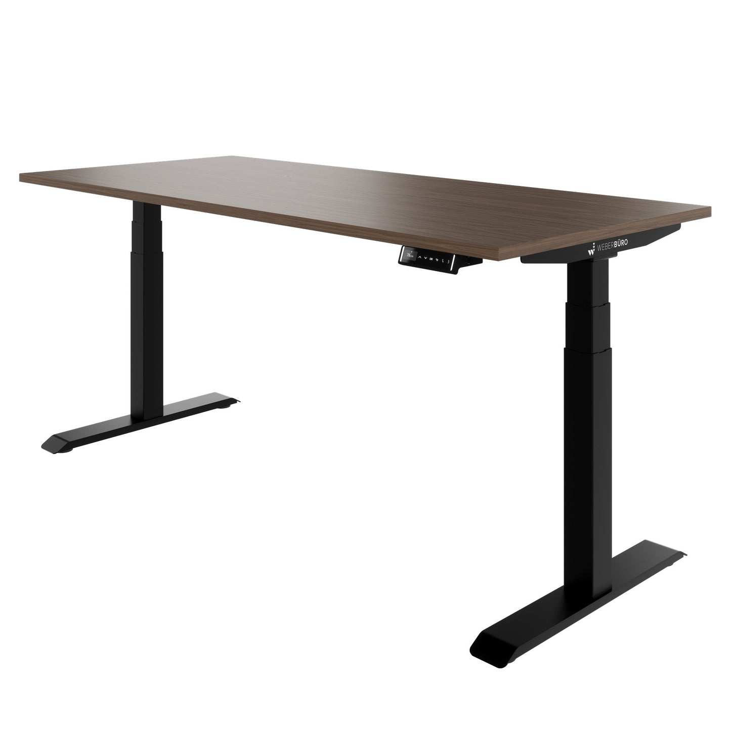 TELDRA Pro, Desk a 2 motori | 1600 - 2000 mm, regolabile in altezza elettricamente, vera fila di legno in legno