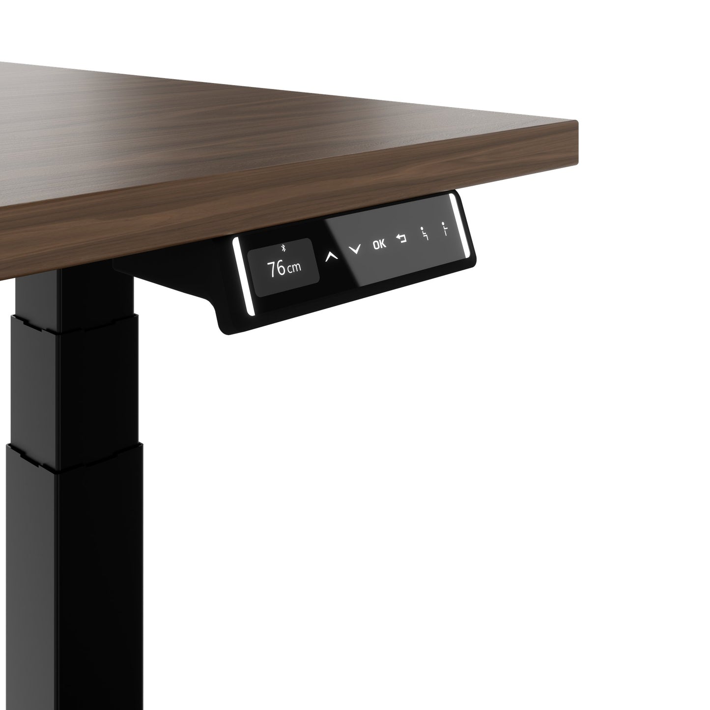 TELDRA Pro, Desk a 2 motori | 1600 - 2000 mm, regolabile in altezza elettricamente, vera fila di legno in legno