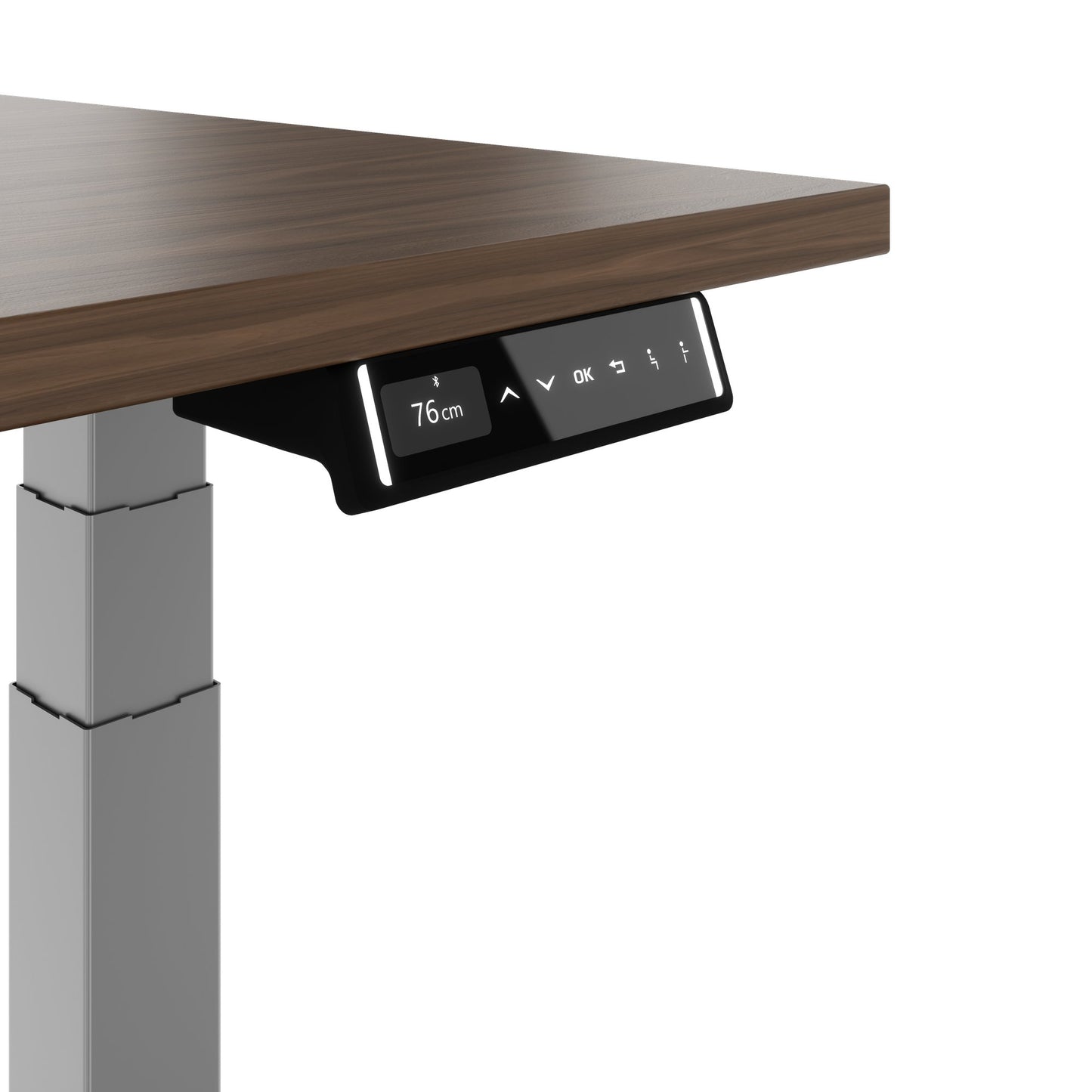 TELDRA Pro, Desk a 2 motori | 1600 - 2000 mm, regolabile in altezza elettricamente, vera fila di legno in legno