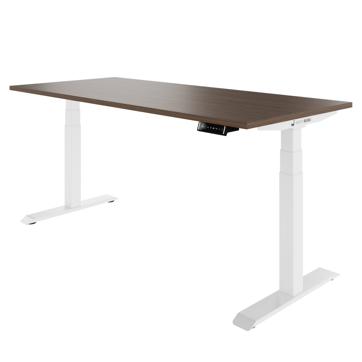 TELDRA Pro, Desk a 2 motori | 1600 - 2000 mm, regolabile in altezza elettricamente, vera fila di legno in legno