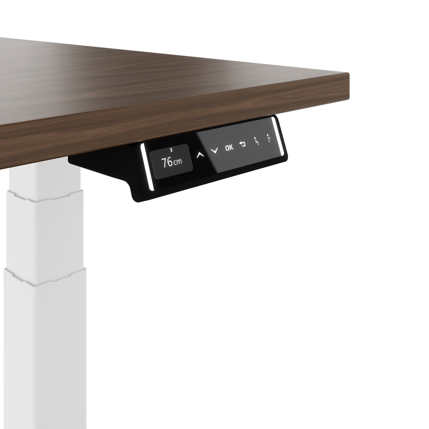 TELDRA Pro, Desk a 2 motori | 1600 - 2000 mm, regolabile in altezza elettricamente, vera fila di legno in legno