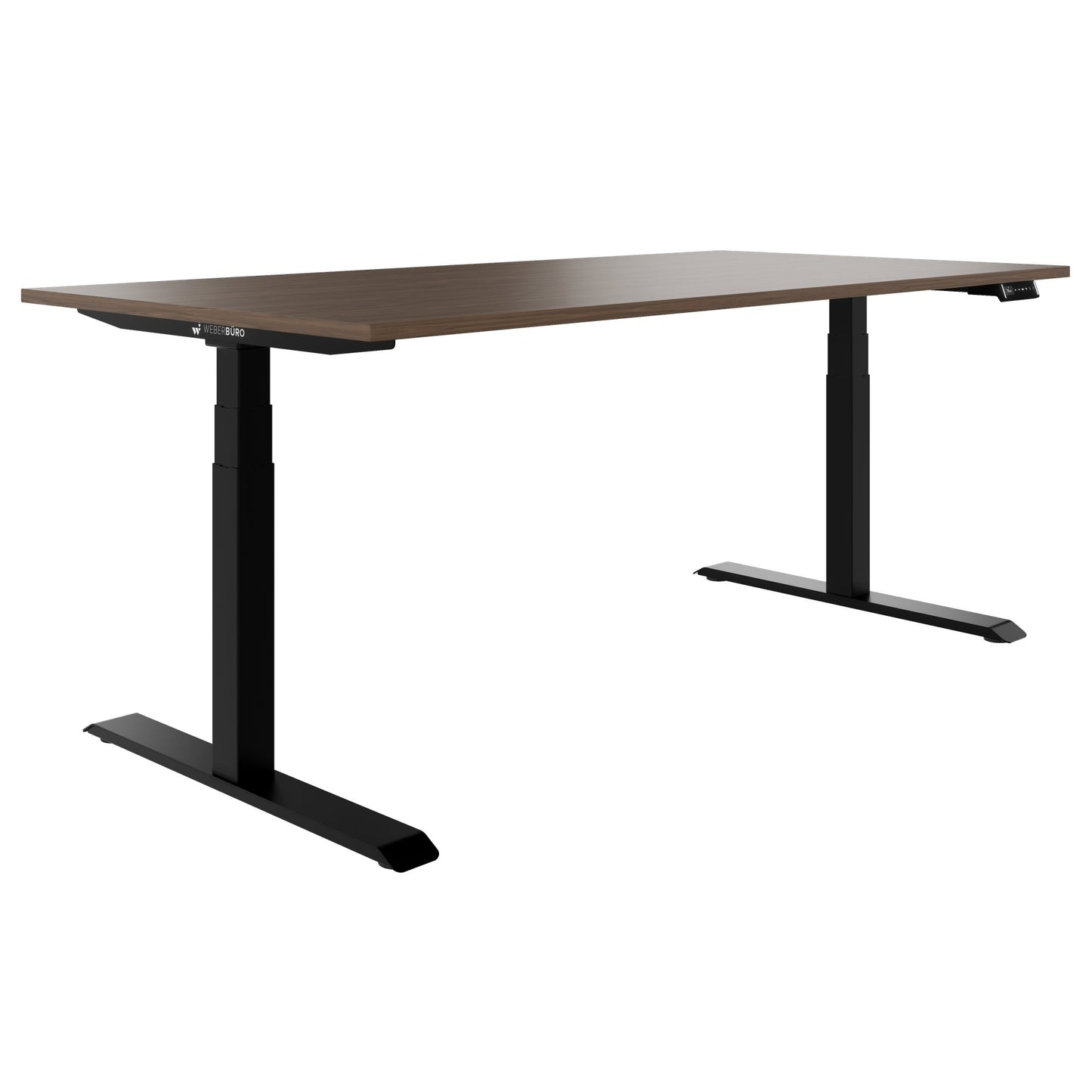 TELDRA Pro, Desk a 2 motori | 1600 - 2000 mm, regolabile in altezza elettricamente, vera fila di legno in legno