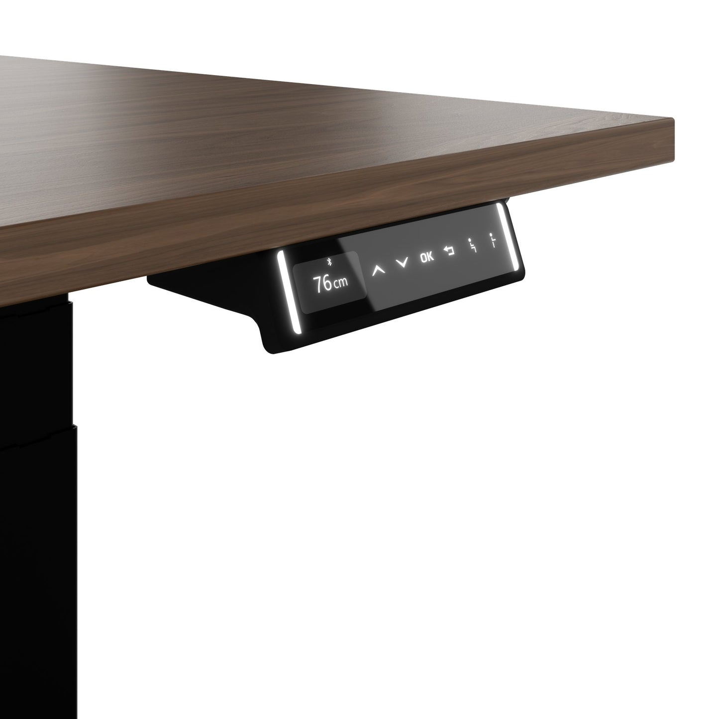 TELDRA Pro, Desk a 2 motori | 1600 - 2000 mm, regolabile in altezza elettricamente, vera fila di legno in legno