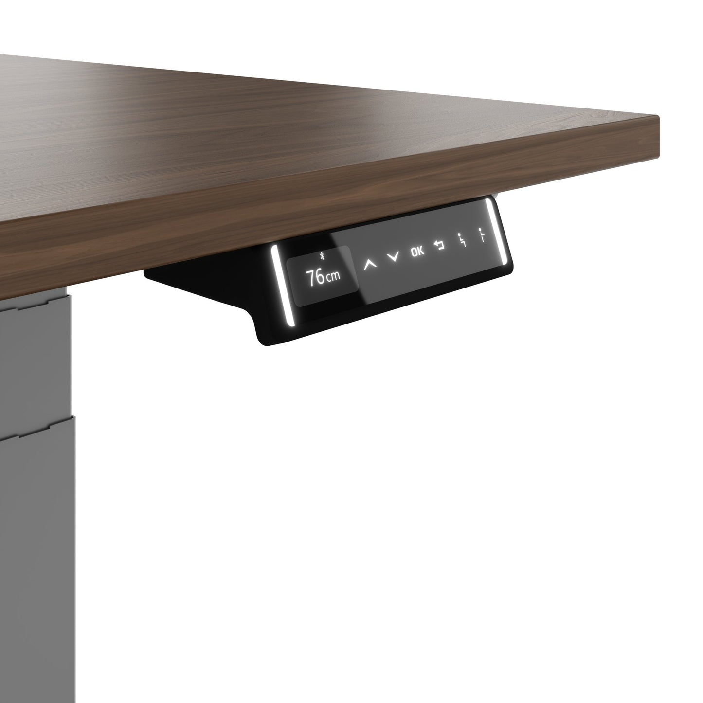 TELDRA Pro, Desk a 2 motori | 1600 - 2000 mm, regolabile in altezza elettricamente, vera fila di legno in legno