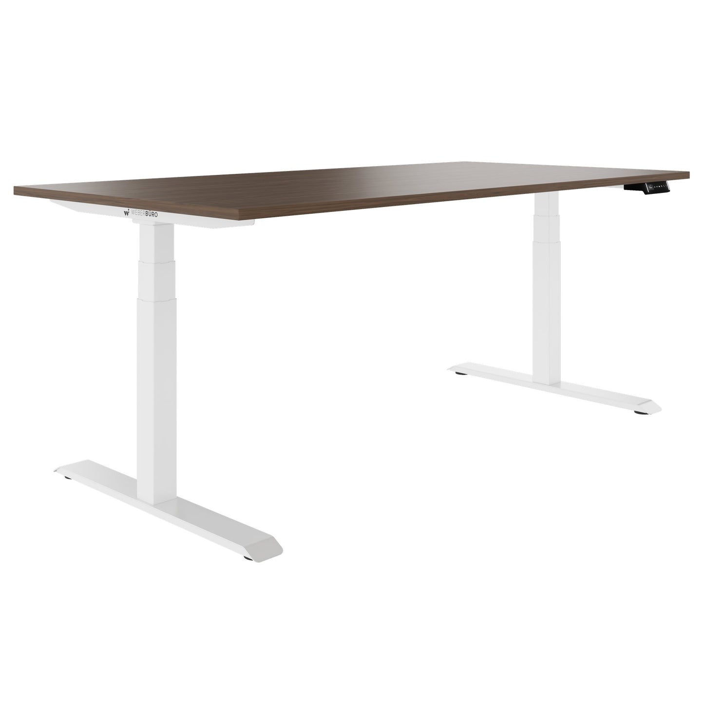 TELDRA Pro, Desk a 2 motori | 1600 - 2000 mm, regolabile in altezza elettricamente, vera fila di legno in legno