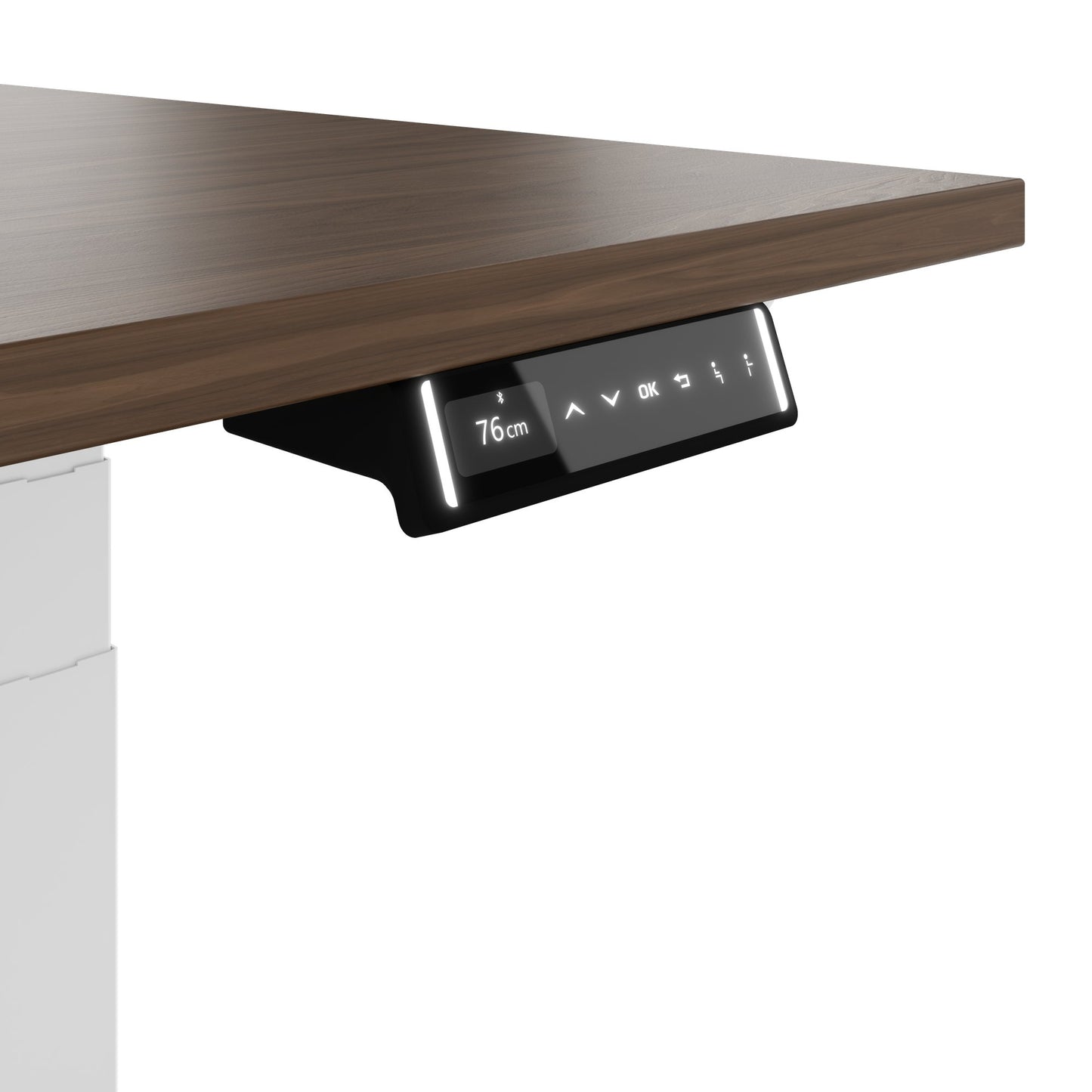 TELDRA Pro, Desk a 2 motori | 1600 - 2000 mm, regolabile in altezza elettricamente, vera fila di legno in legno