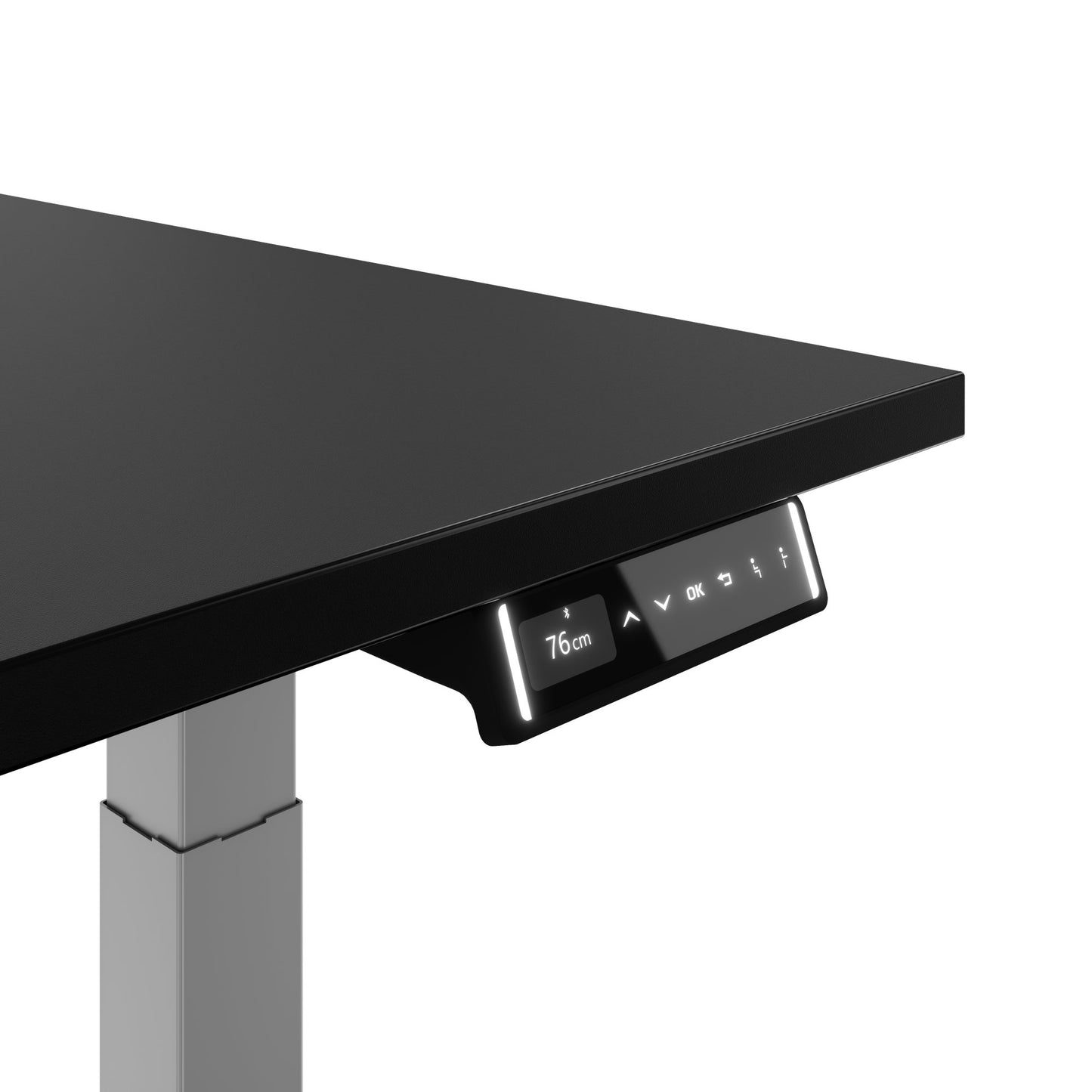 TELDRA Pro, Desk a 2 motori | 1600 - 2000 mm, regolabile altezza elettricamente, carbone Linoleum