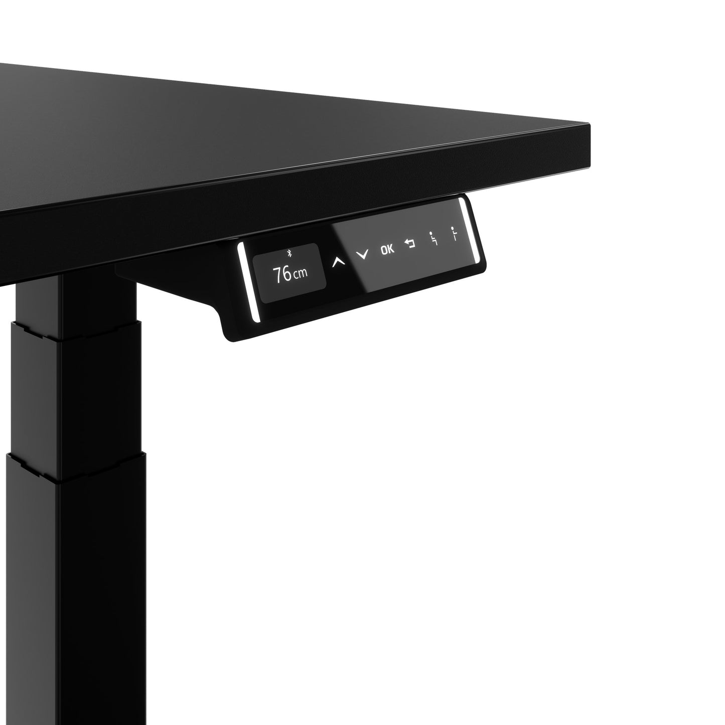 TELDRA Pro, Desk a 2 motori | 1600 - 2000 mm, regolabile altezza elettricamente, carbone Linoleum