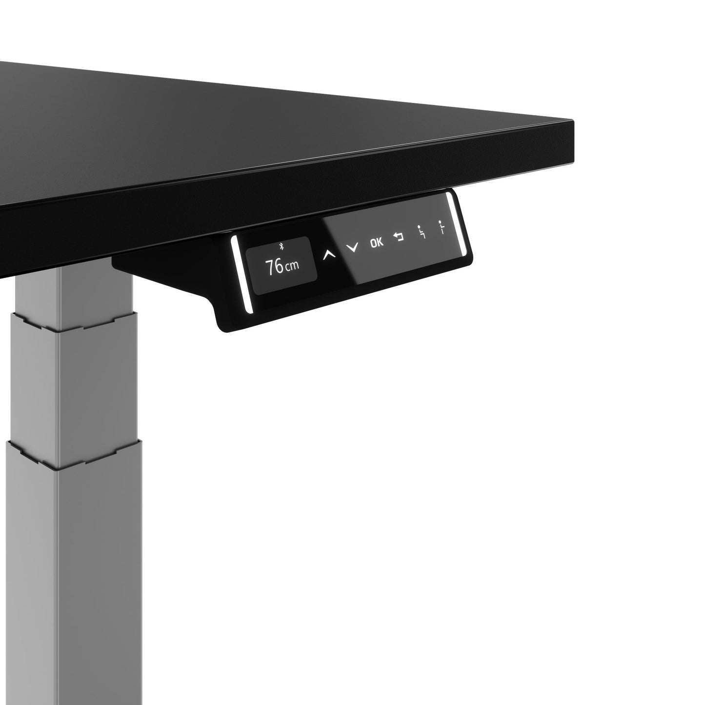 TELDRA Pro, Desk a 2 motori | 1600 - 2000 mm, regolabile altezza elettricamente, carbone Linoleum