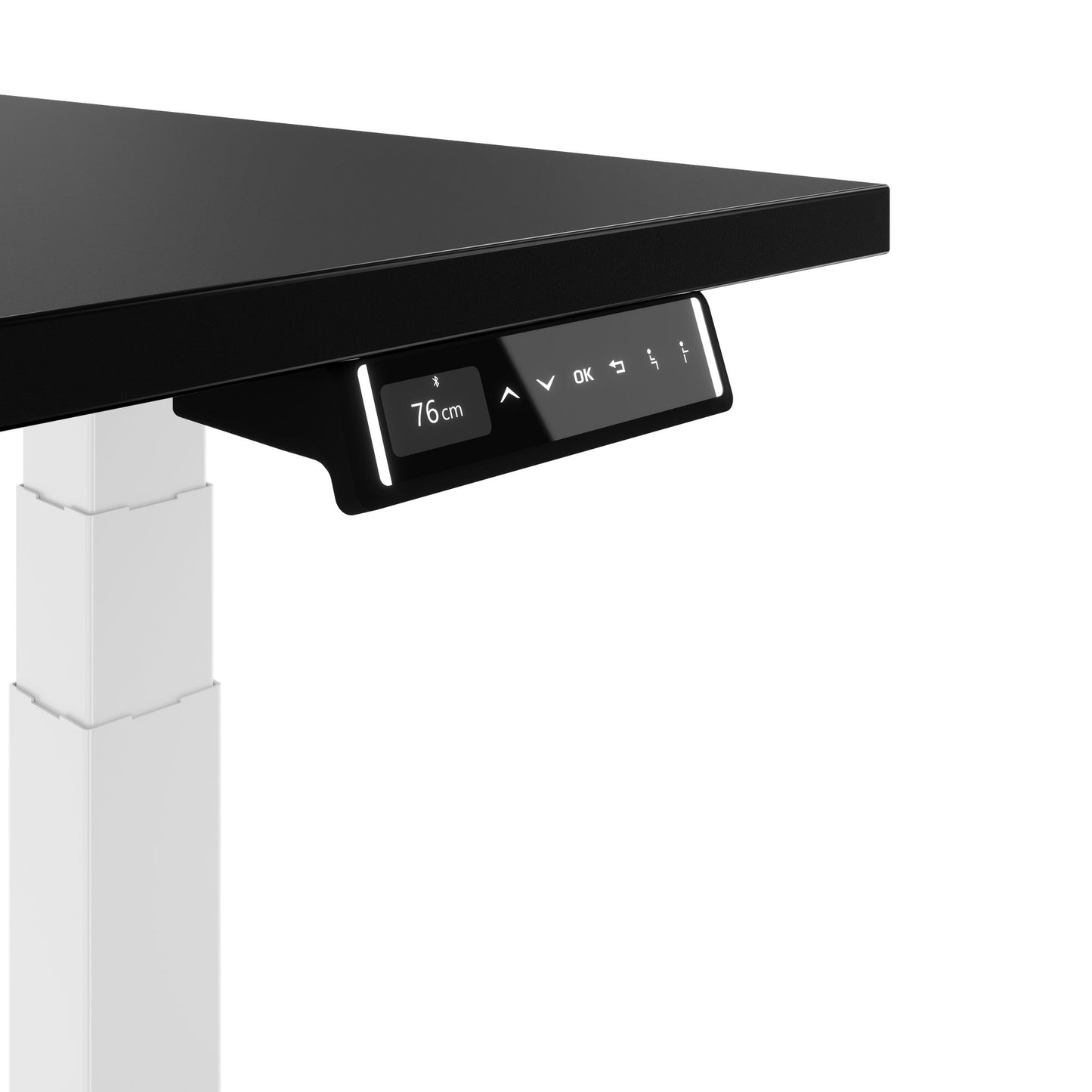 TELDRA Pro, Desk a 2 motori | 1600 - 2000 mm, regolabile altezza elettricamente, carbone Linoleum