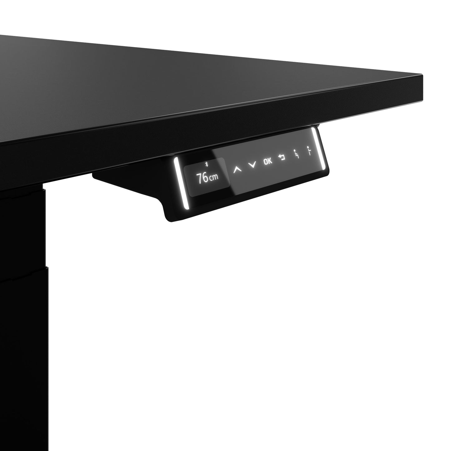 TELDRA Pro, Desk a 2 motori | 1600 - 2000 mm, regolabile altezza elettricamente, carbone Linoleum