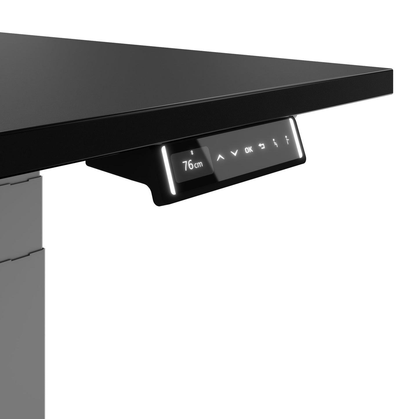 TELDRA Pro, Desk a 2 motori | 1600 - 2000 mm, regolabile altezza elettricamente, carbone Linoleum