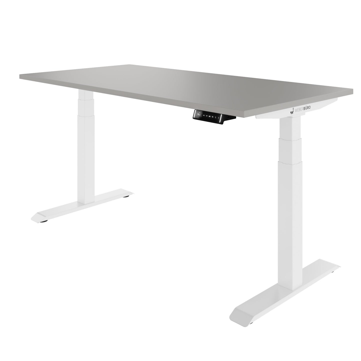 TELDRA Pro, Bureau à 2 moteurs | 1600 - 2000 mm, réglable à hauteur électrique, cailloun linoléum