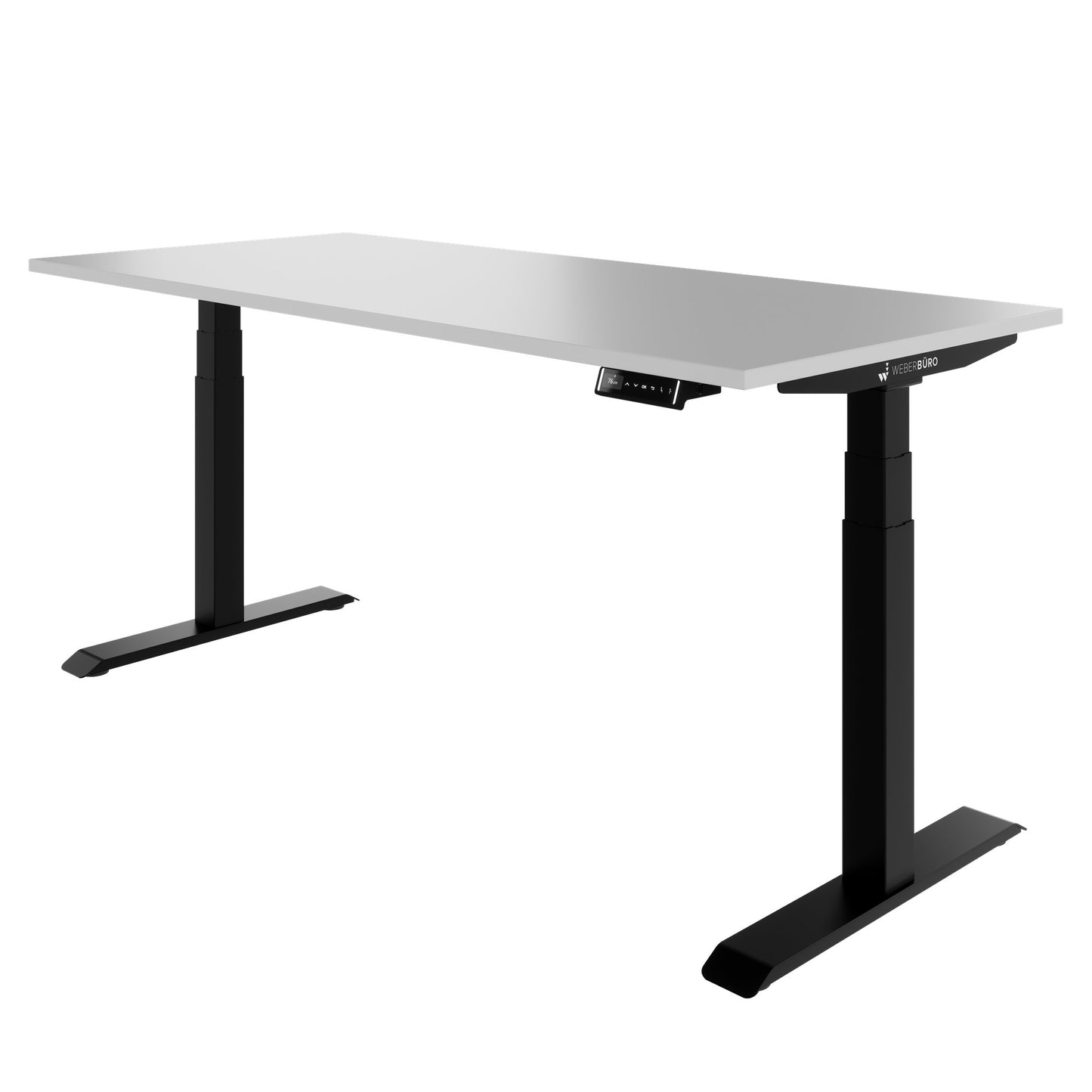 TELDRA Pro, Bureau à 2 moteurs | 1600 - 2000 mm, réglable à hauteur électrique, cailloun linoléum