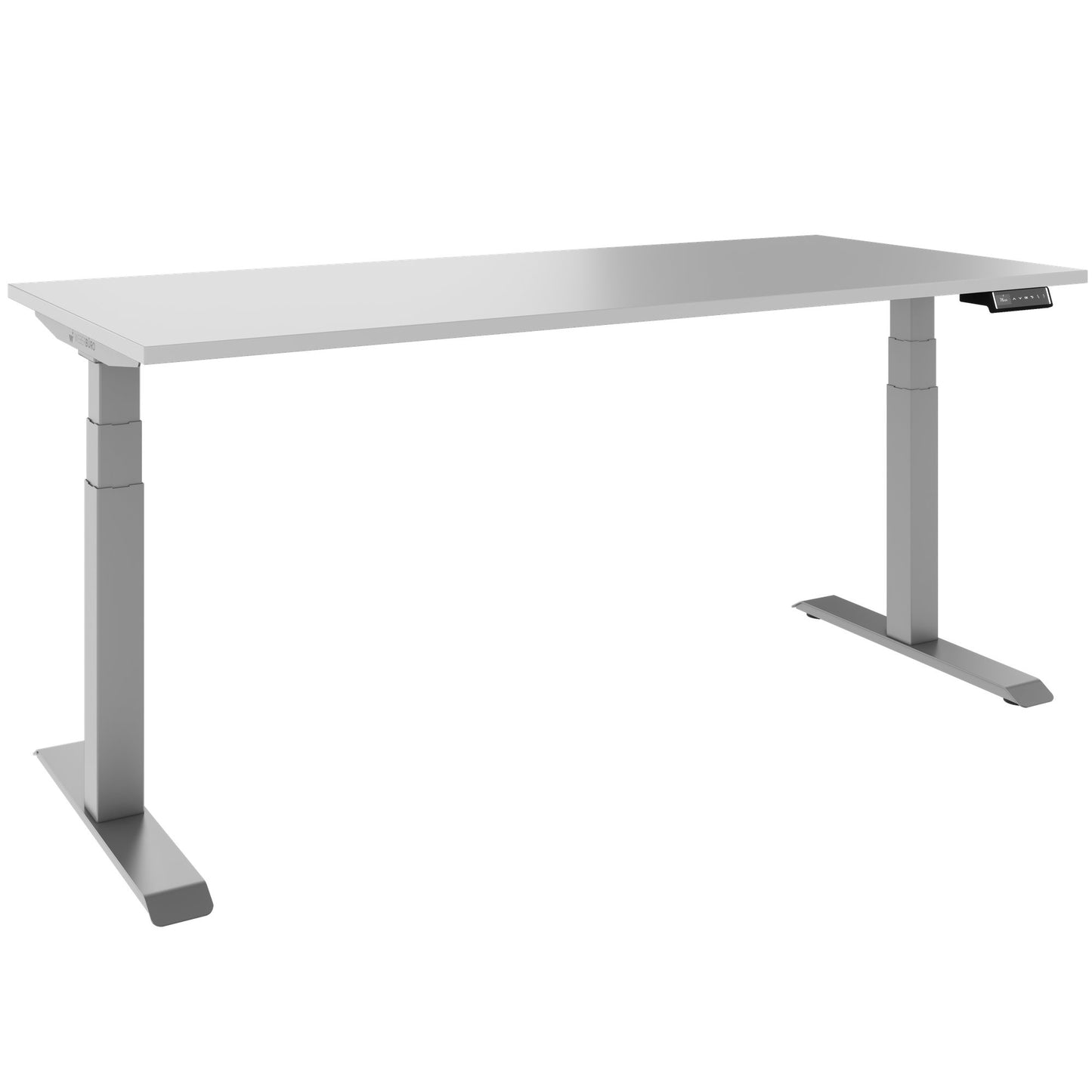 TELDRA Pro, Bureau à 2 moteurs | 1600 - 2000 mm, réglable à hauteur électrique, cailloun linoléum