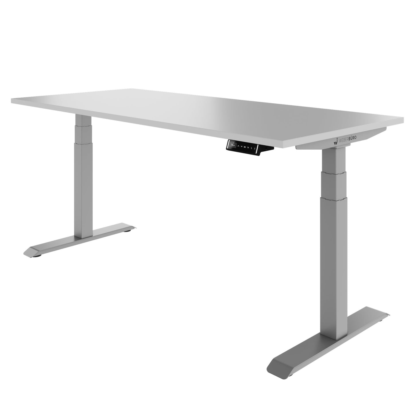 TELDRA Pro, Bureau à 2 moteurs | 1600 - 2000 mm, réglable à hauteur électrique, cailloun linoléum