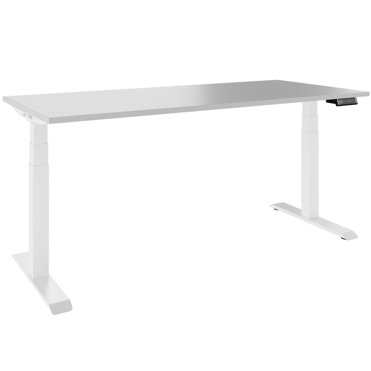 TELDRA Pro, Bureau à 2 moteurs | 1600 - 2000 mm, réglable à hauteur électrique, cailloun linoléum