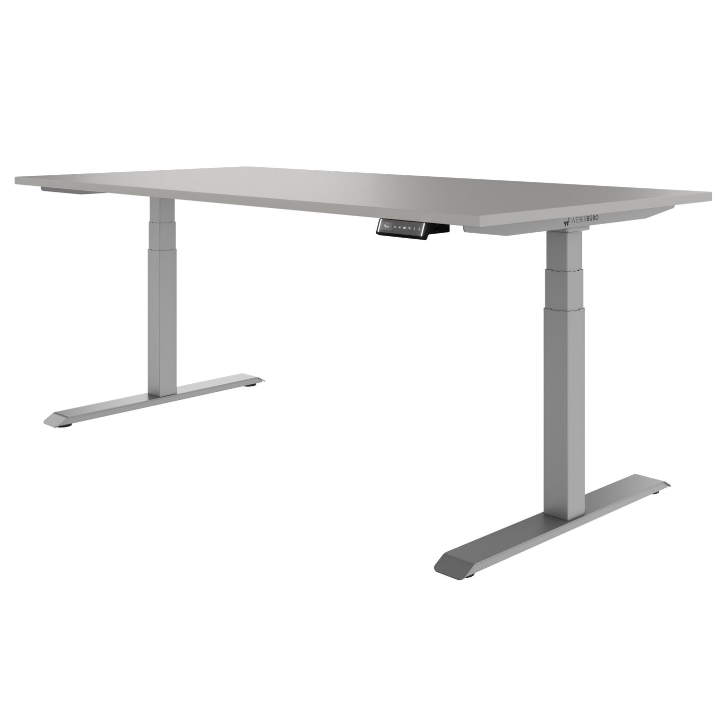 TELDRA Pro, Bureau à 2 moteurs | 1600 - 2000 mm, réglable à hauteur électrique, cailloun linoléum