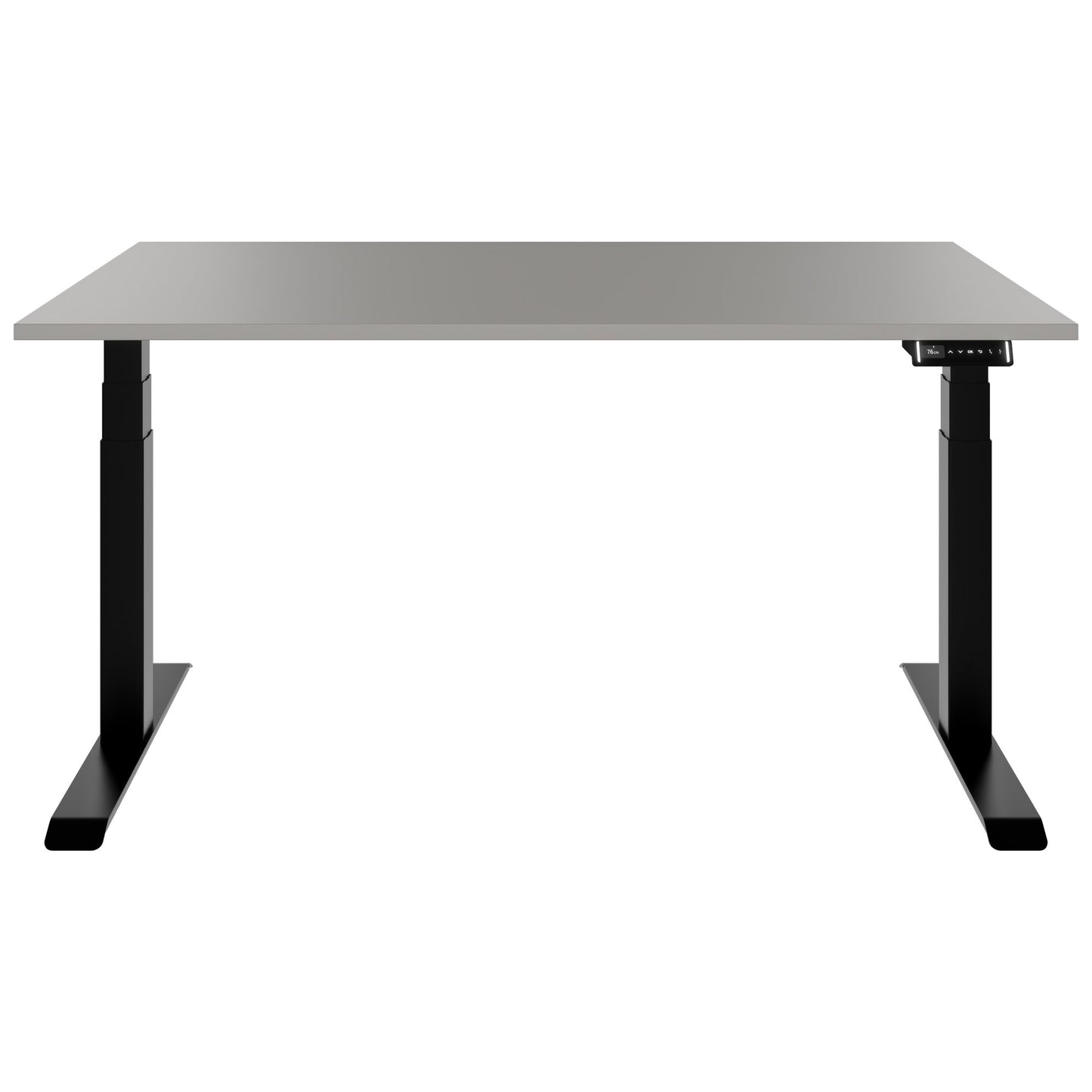 TELDRA Pro, Bureau à 2 moteurs | 1600 - 2000 mm, réglable à hauteur électrique, cailloun linoléum