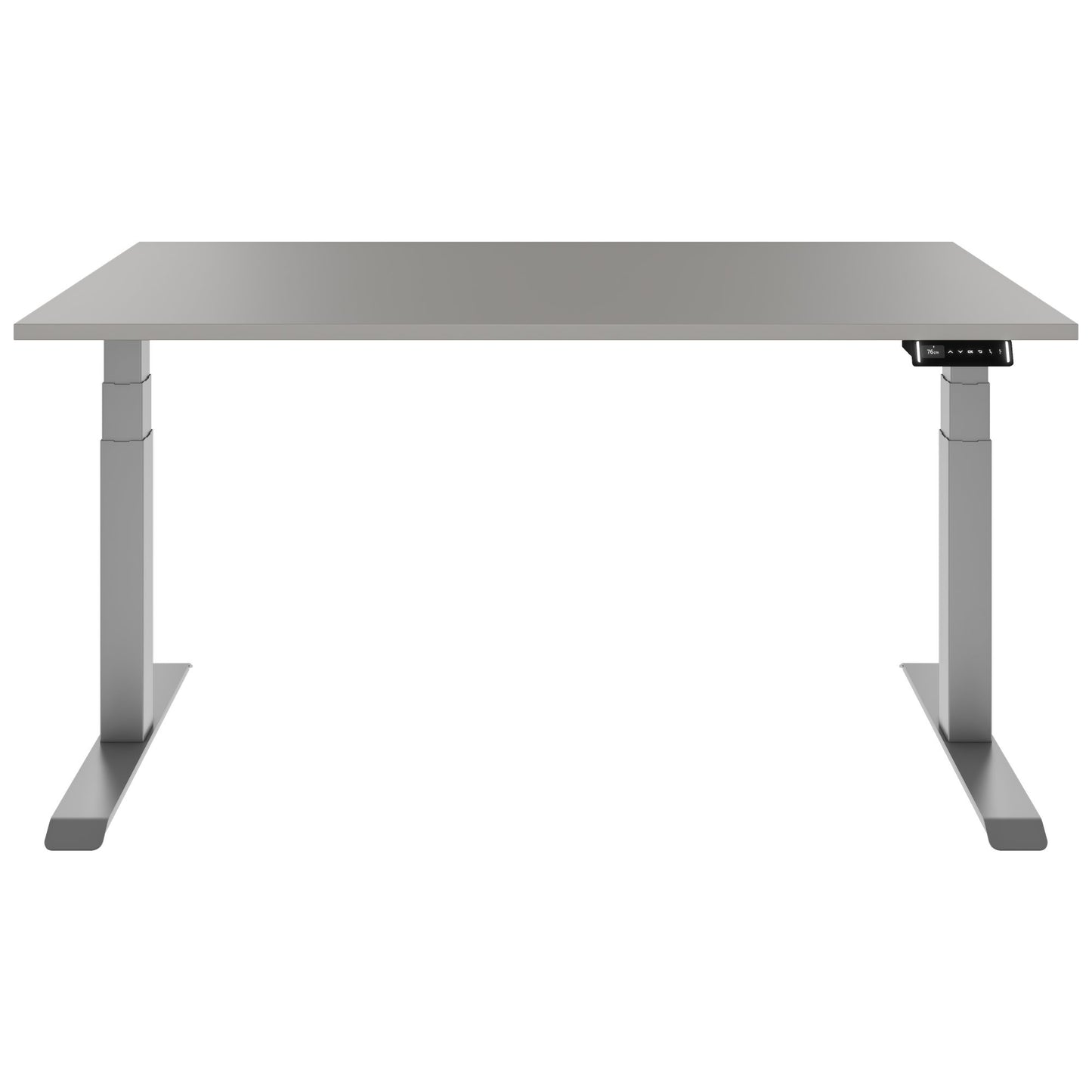 TELDRA Pro, Bureau à 2 moteurs | 1600 - 2000 mm, réglable à hauteur électrique, cailloun linoléum