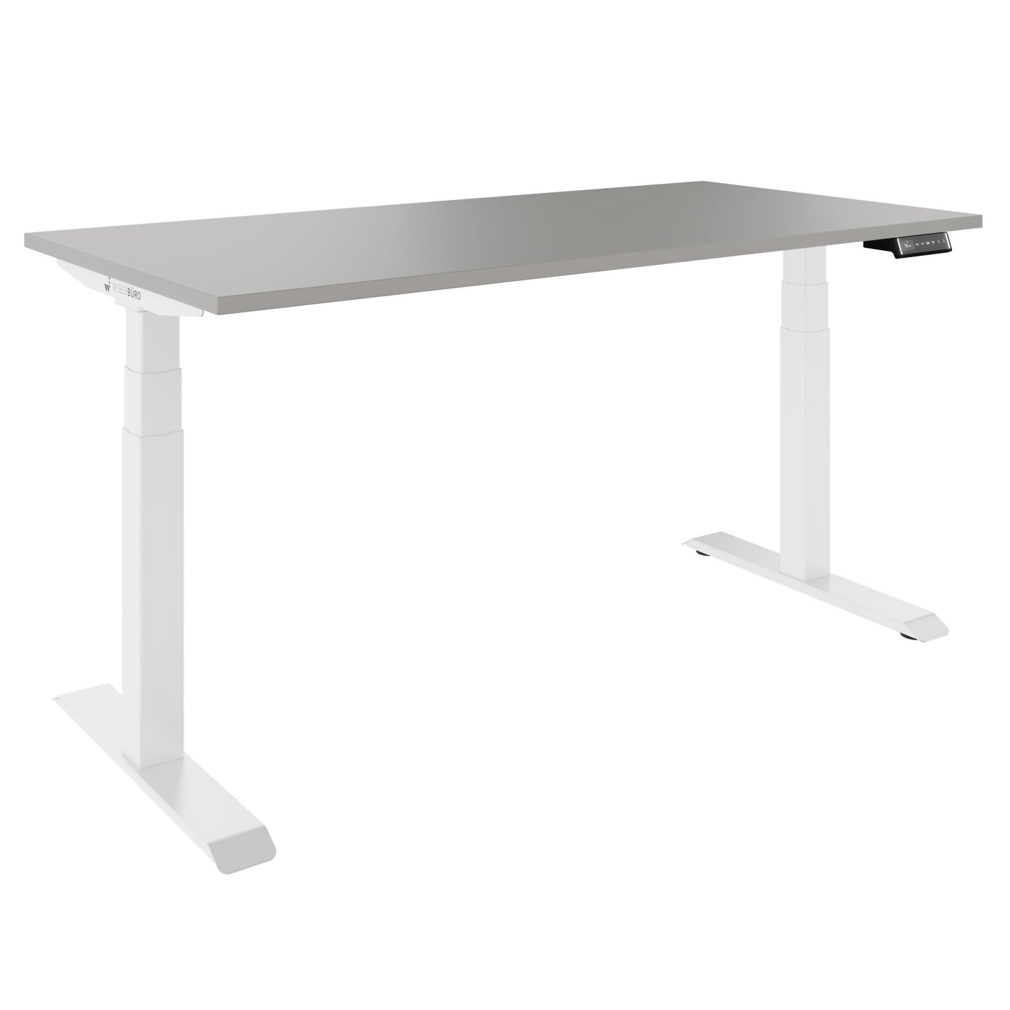 TELDRA Pro, Bureau à 2 moteurs | 1600 - 2000 mm, réglable à hauteur électrique, cailloun linoléum