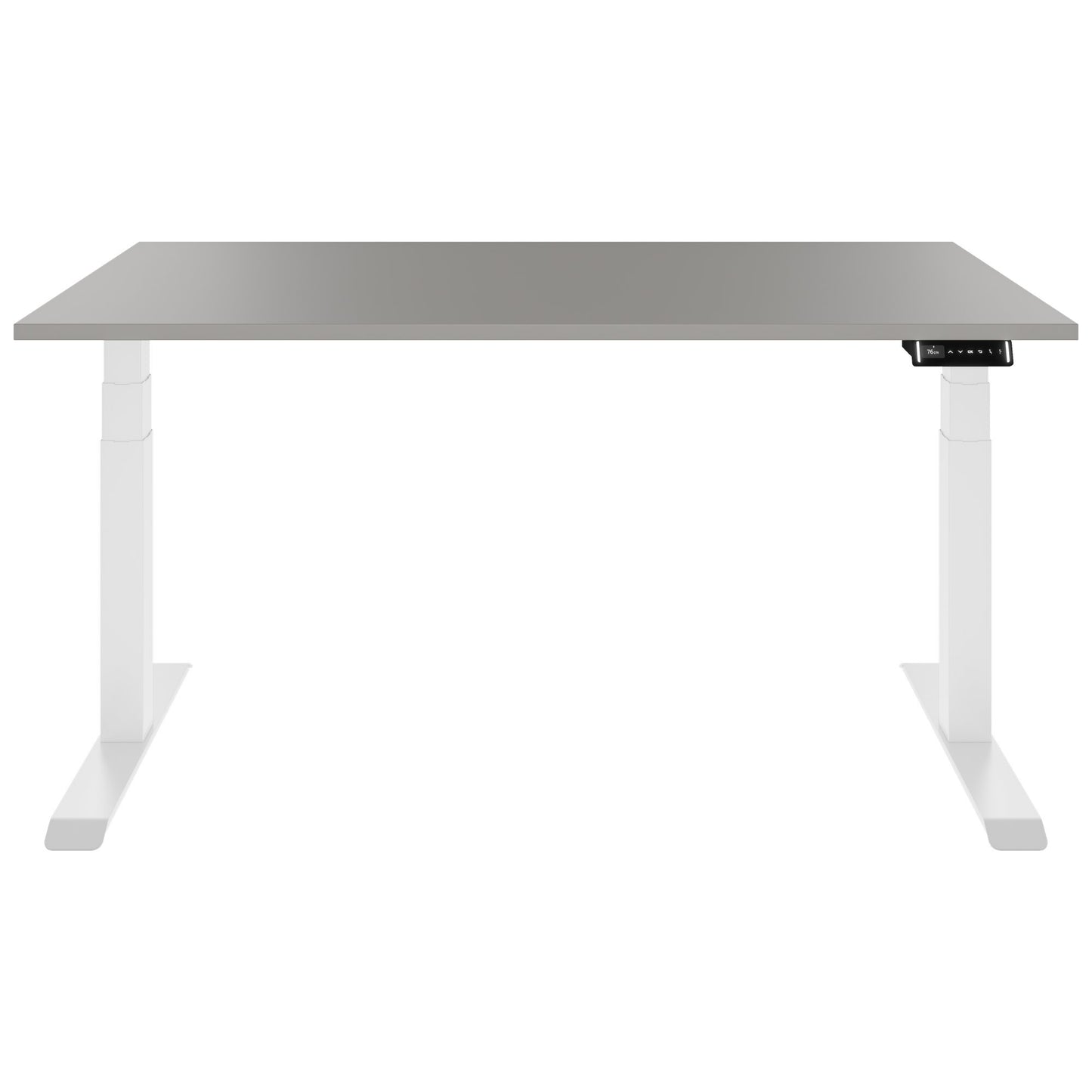 TELDRA Pro, Bureau à 2 moteurs | 1600 - 2000 mm, réglable à hauteur électrique, cailloun linoléum