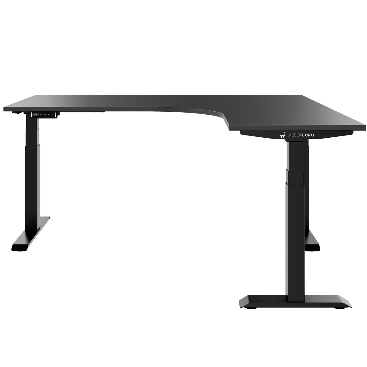 TELDRA Pro, 3-Motoren-Winkelschreibtisch | 1800 x 1600 mm, elektrisch höhenverstellbar, Anthrazit