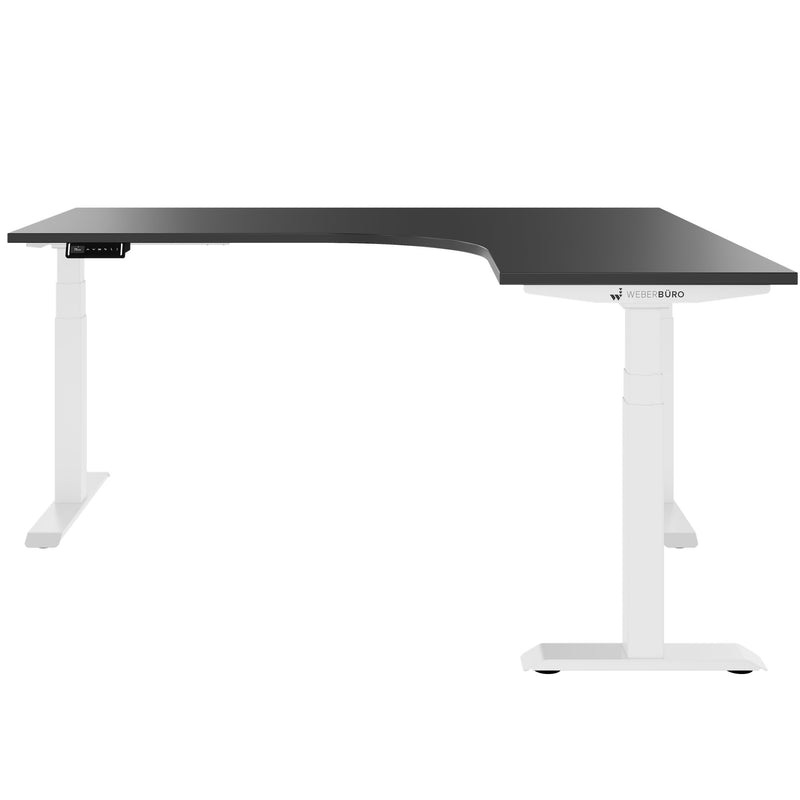 TELDRA Pro, 3-Motoren-Winkelschreibtisch | 1800 x 1600 mm, elektrisch höhenverstellbar, Anthrazit - 2 Main Image