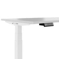 TELDRA Pro, 3-motor corner desk | 1800 x 1600 mm, electrically height-adjustable, pearl gray