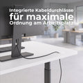 TELDRA Pro Curve, 2-Motoren-Schreibtisch | 1200-1800 mm, elektrisch höhenverstellbar, Perlgrau - 9 Thumbnail Image