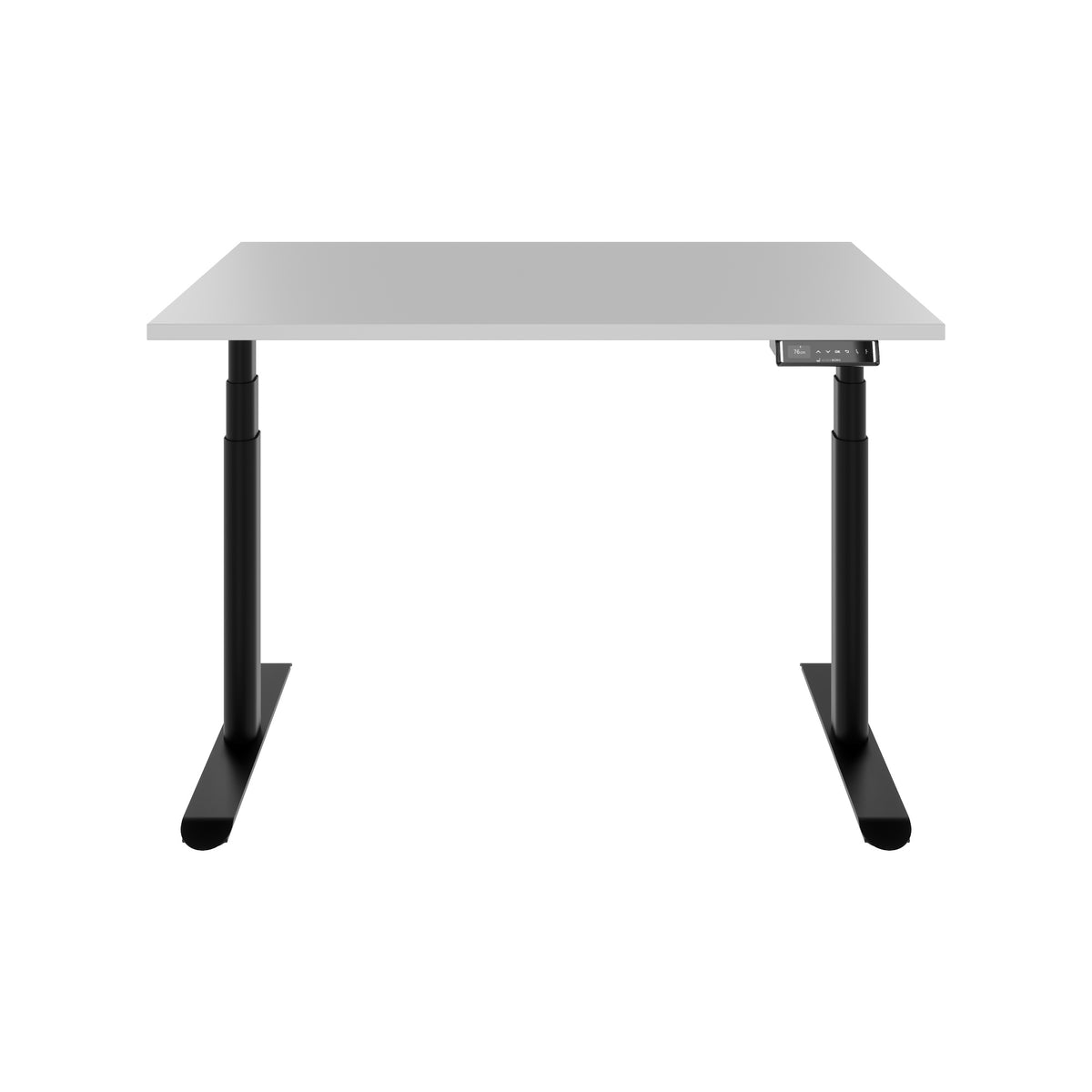 TELDRA Pro Curve, 2-Motoren-Schreibtisch | 1200-1800 mm, elektrisch höhenverstellbar, Perlgrau
