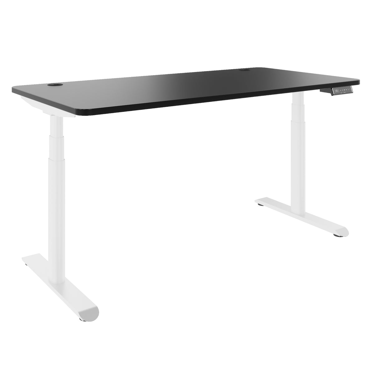 TELDRA Pro Curve, 2-Motoren-Schreibtisch | 1200-2000 mm, elektrisch höhenverstellbar, Schwarz