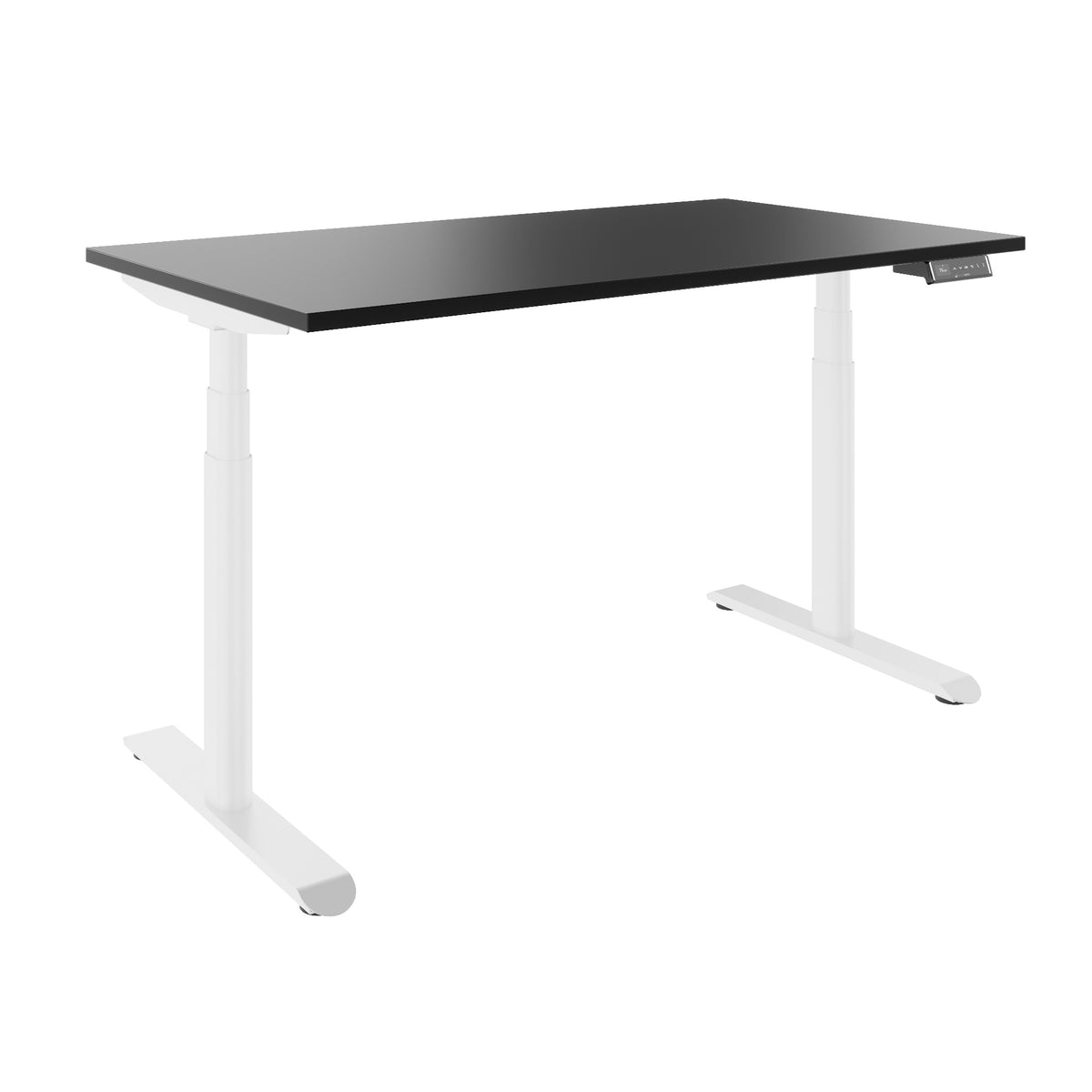 TELDRA Pro Curve, 2-Motoren-Schreibtisch | 1200-2000 mm, elektrisch höhenverstellbar, Schwarz