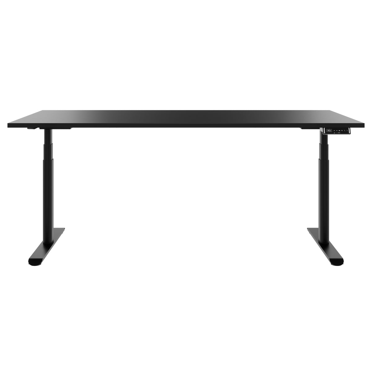 TELDRA Pro Curve, 2-Motoren-Schreibtisch | 1200-2000 mm, elektrisch höhenverstellbar, Schwarz