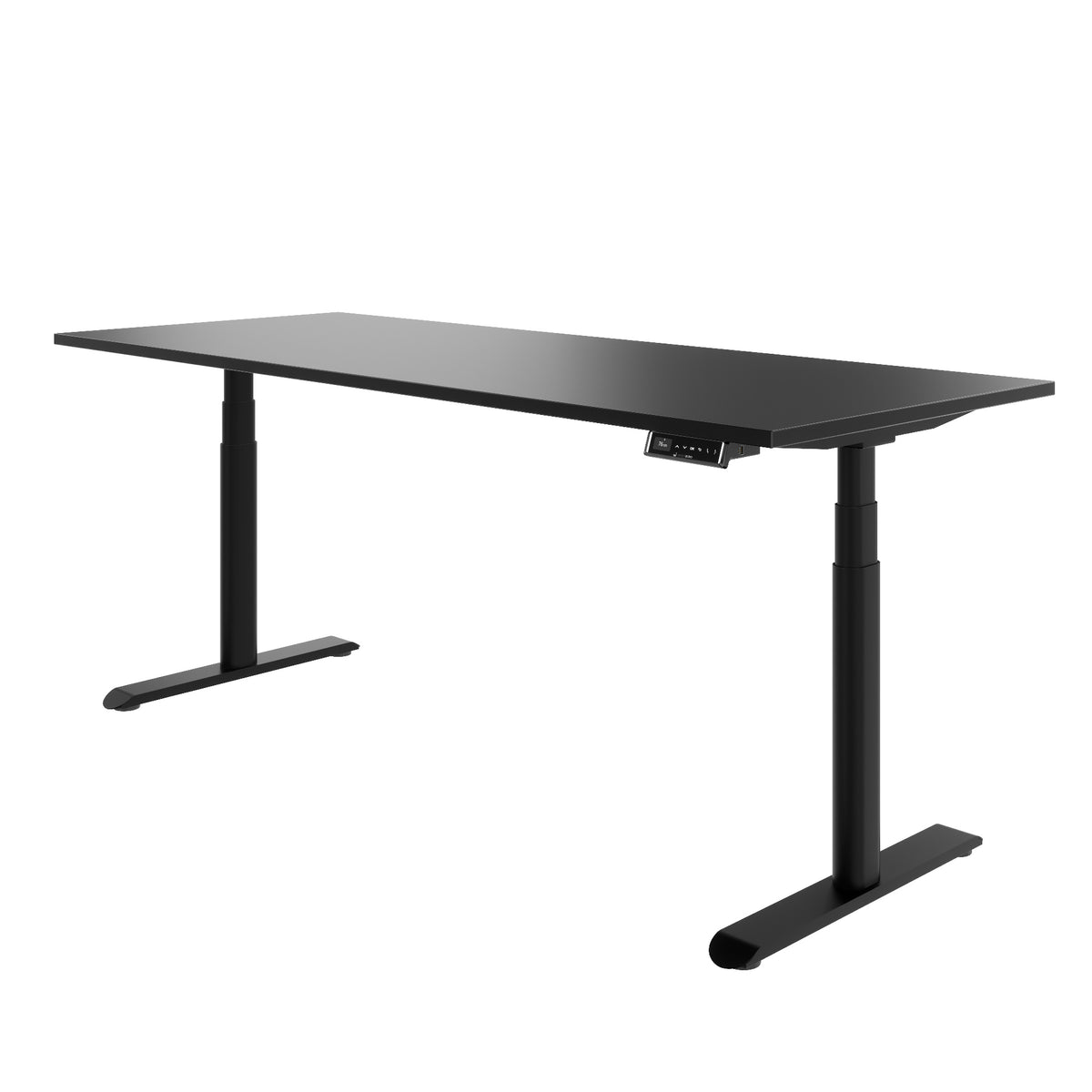 TELDRA Pro Curve, 2-Motoren-Schreibtisch | 1200-2000 mm, elektrisch höhenverstellbar, Schwarz