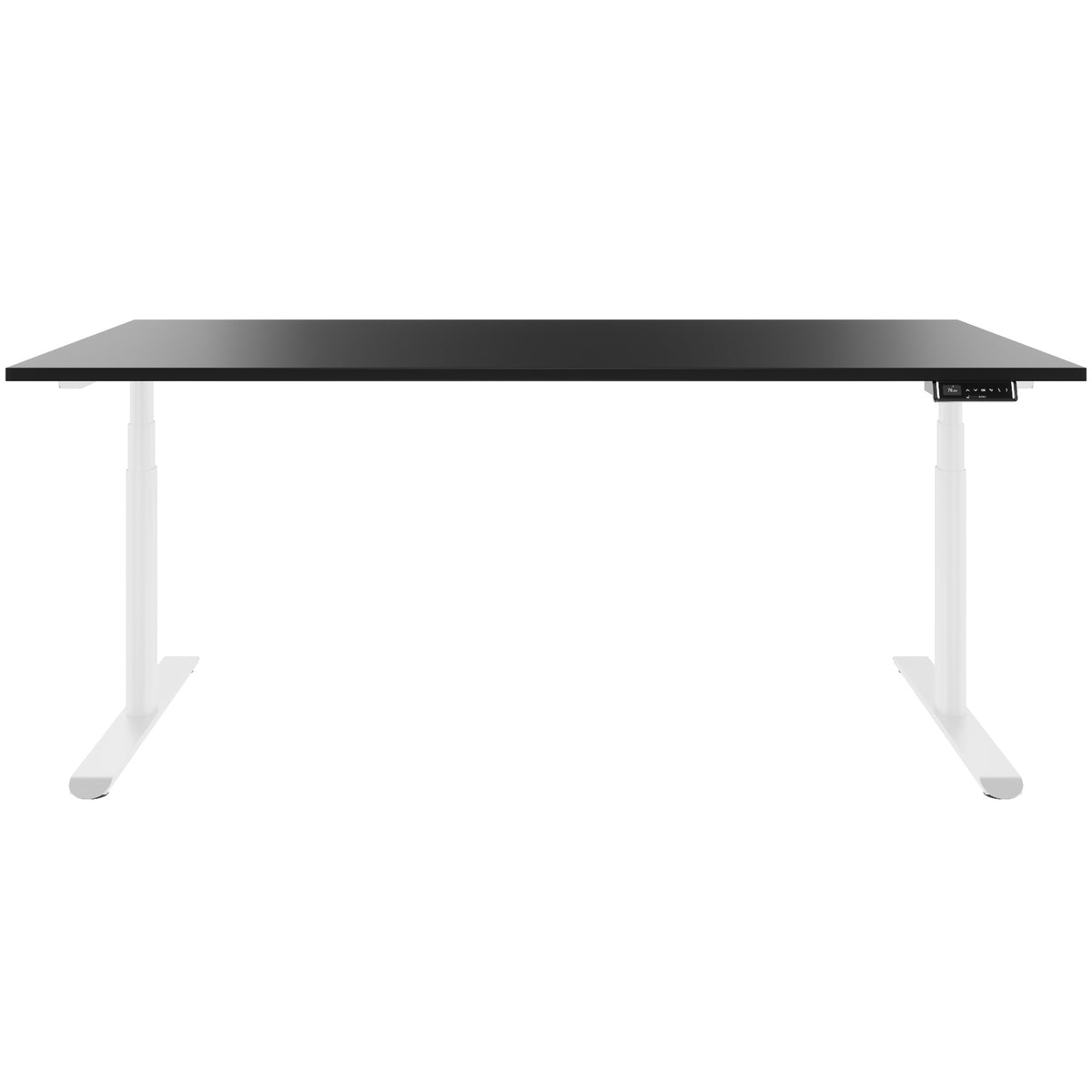 TELDRA Pro Curve, 2-Motoren-Schreibtisch | 1200-2000 mm, elektrisch höhenverstellbar, Schwarz