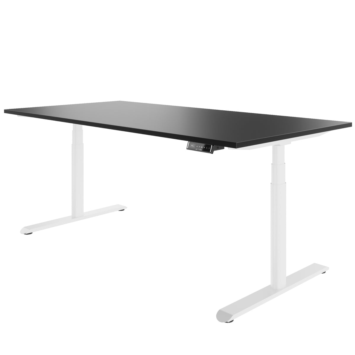 TELDRA Pro Curve, 2-Motoren-Schreibtisch | 1200-2000 mm, elektrisch höhenverstellbar, Schwarz