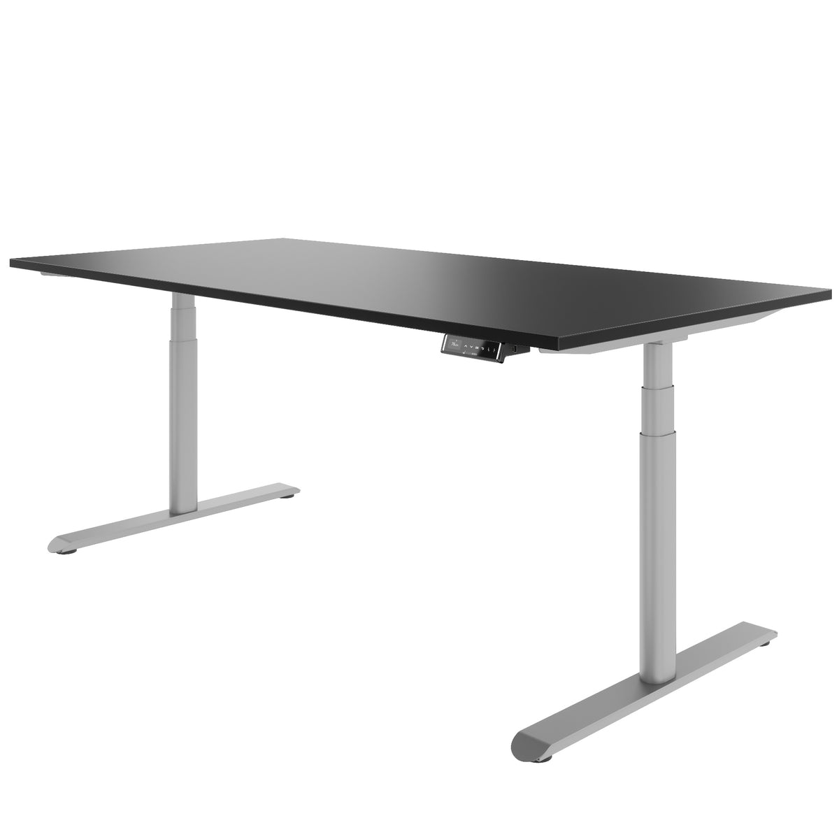 TELDRA Pro Curve, 2-Motoren-Schreibtisch | 1200-2000 mm, elektrisch höhenverstellbar, Schwarz