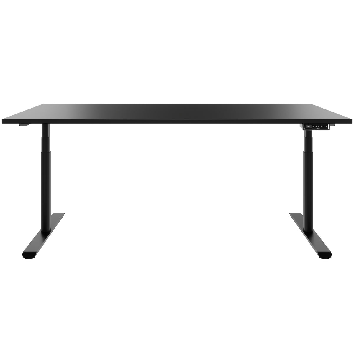 TELDRA Pro Curve, 2-Motoren-Schreibtisch | 1200-2000 mm, elektrisch höhenverstellbar, Schwarz